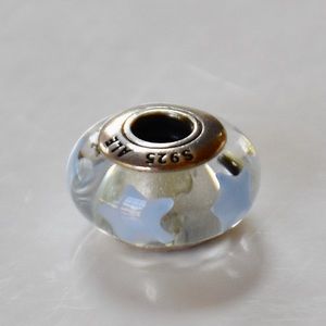 Pandora Stars Murano Glass Charm Blue